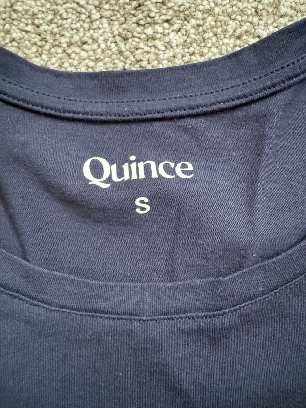 Women's, Set of 2 - Quince Cotton Modal Scoop Neck Tee, Size S  - Navy and Olive - Picture 7 of 8